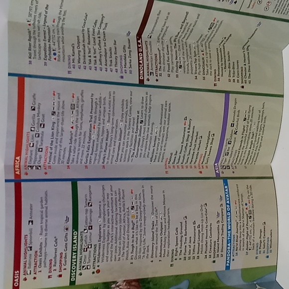 2023 DISNEY ANIMAL KINGDOM GUIDE MAPS - Picture 16 of 16
